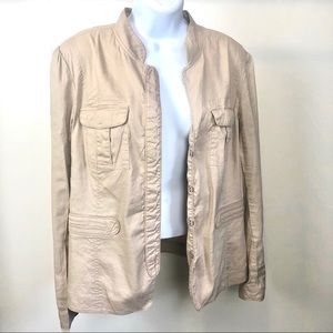 Mossimo Tan Military Style Jacket